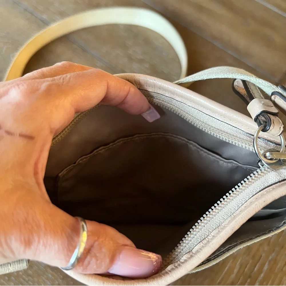 Coach Silver Metallic Crossbody Bag - Picture 15 of 16